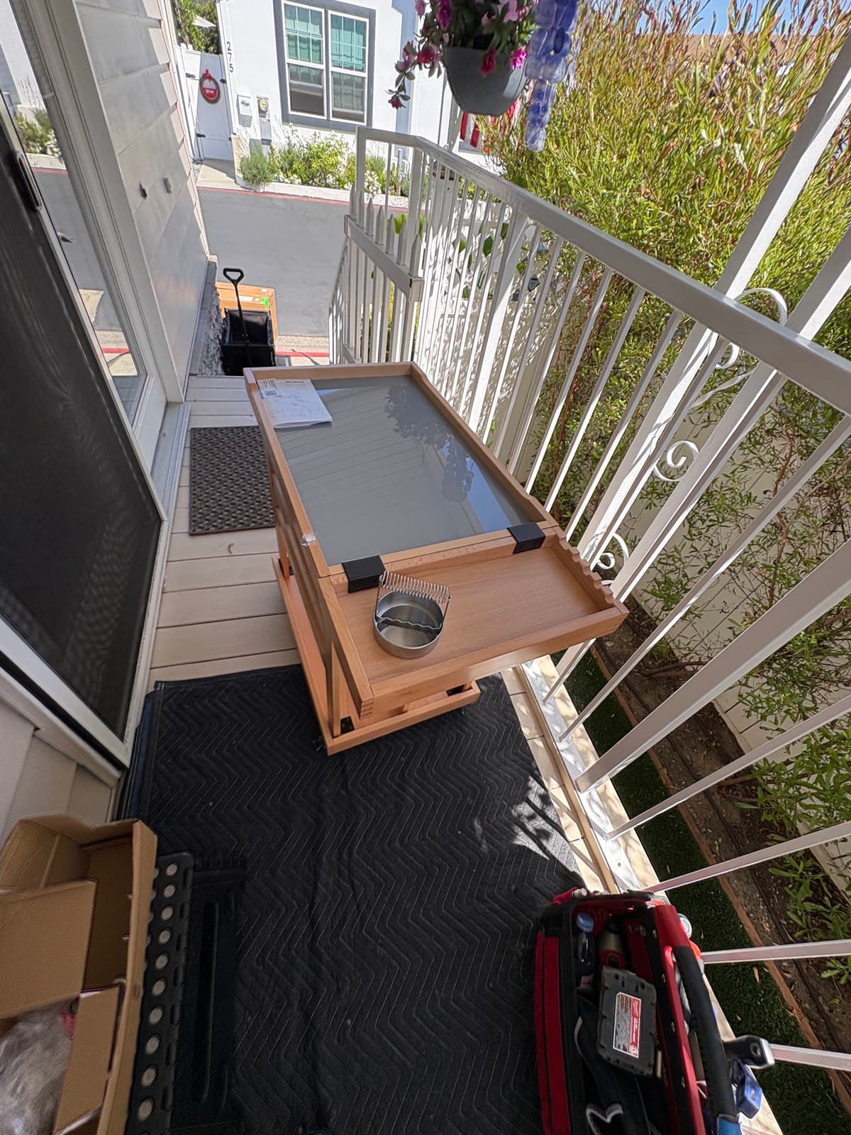 Meeden AFC-6055 Wood Service Cart Assembly